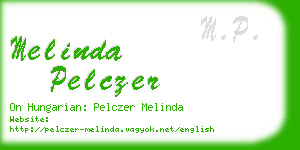 melinda pelczer business card